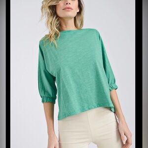 J. Jill Green Long Sleeve Top